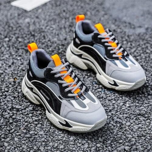 2019 Womens Chunky Fashion Women Platform Shoes Lace Up Pink Vulcanize Womens Female Trainers White Sneakers Zapatillas Z5-07