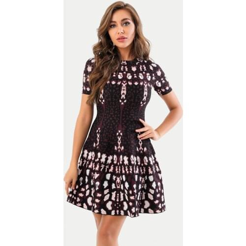 2021 Autumn New Vintage Elegant Jacquard Dress Women O-neck Sleeveless Bodycon Dress Mini Club Evening Party Dresses