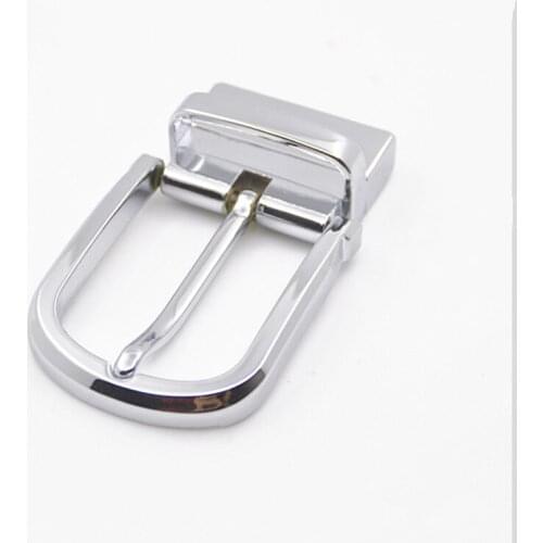 1pcs 35mm Plating Fashion Men Belt Buckle Metal Clip Buckle End Bar Heel Bar Single Pin Half Buckle Leather Craft Belt Strap DIY