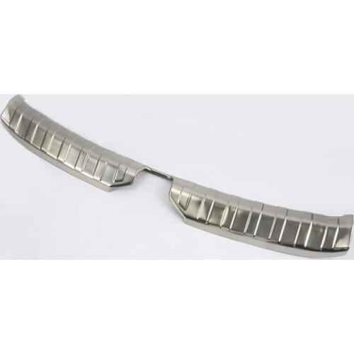 For Nissan Kicks 2017 Stainless Steel 1PC Car Trunk Inner Rear Tail Box Bumper Pedal Plate Panel Cover Trim Moldings Car Styling