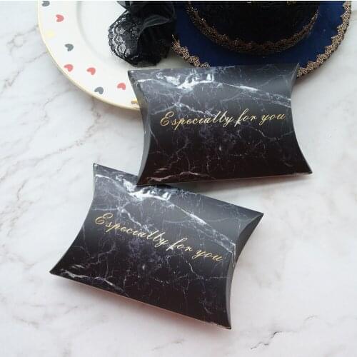 10pcs Black Marble Especially for You Design Candy Box Small Gift Sweet Packaging Wedding Favors Baby Shower Birthday DIY Use