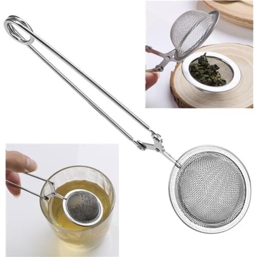 2 Pc/Set Tea Infuser Stainless Steel Sphere Mesh Tea Strainer Coffee Herb Spice Filter Diffuser Handle Tea Ball Kitchen Tools