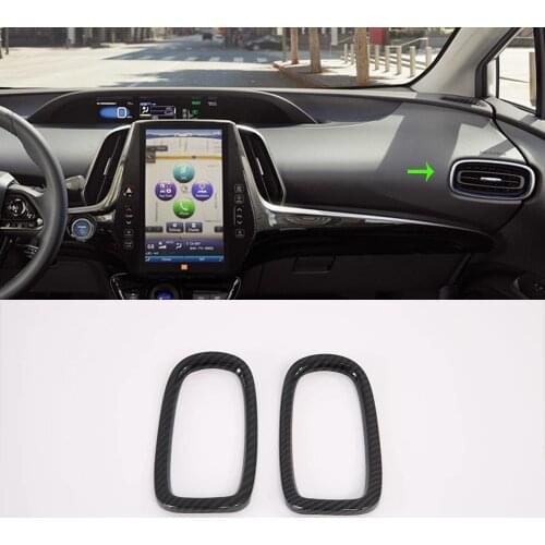 2019 New Arrival Car Accessories Styling Interior Decorative ABS Black Front Side Air Vent Cover For Toyota Prius 2019