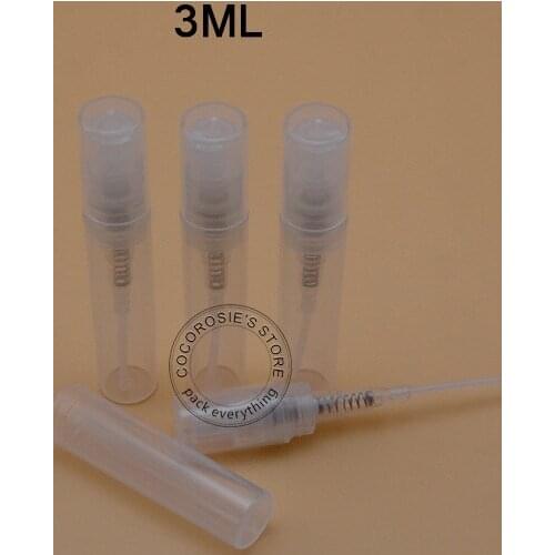 50PCS 3ml Perfume bottle empty Perfume atomizer Parfume bottle mini Spray bottle mini perfume bottle