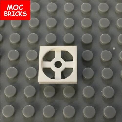 50pcs/lot MOC Bricks White Turntable 2 x 2 Plate, Base fit with 3680 Educational Building Blocks DIY Toys children gifts