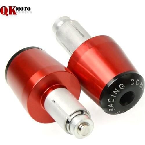 Aluminum 7/8'' 22mm Hand Ends Motorbike Handlebar Grips Ends Cap Plug Slider for Honda YZ KX 85 MOTOR CYCLE 500 CRF YZF monster