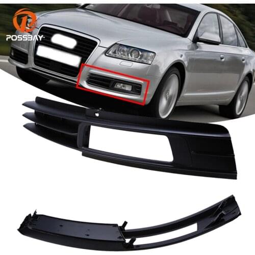 High Quality Left Side Front Lower Bumper Fog Light Lamp Grille Fog Grills Cover For Audi A6 C6 Sedan/Avant 2008-2011 Car-cover