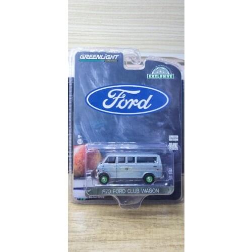 GL 1:64 1970 Ford Club Wagon green machine alloy model Car Diecast Metal Toys Birthday Gift For Kids Boy