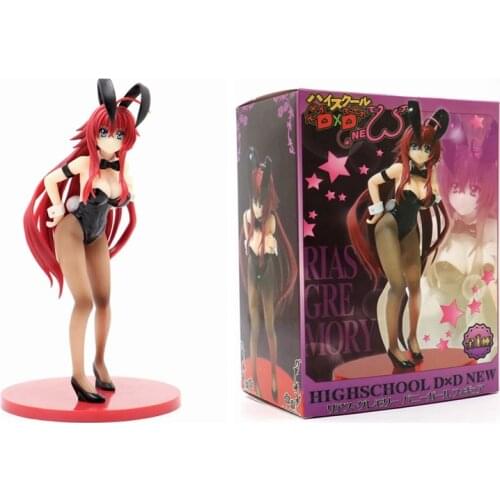 High School Dxd Rias Gremory Bunny Girl Figure Toy Brinquedos Figurals Collection Model Gift