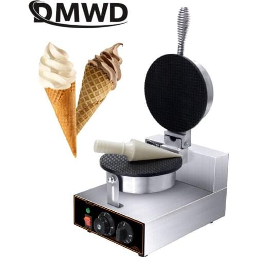 JIQI Electric Ice Cream cone Machine crepe donut cake waffle makers household commercial kitchen helper