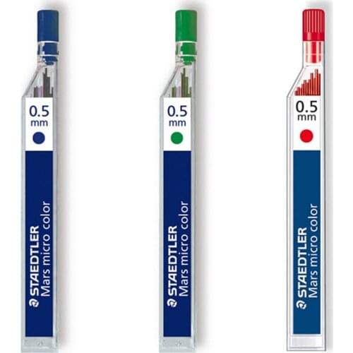 LifeMaster Staedtler Mars Micro Color 254 Mechanical Pencil Lead 0.5 mm Red/Blue/Green School & Office Supplies