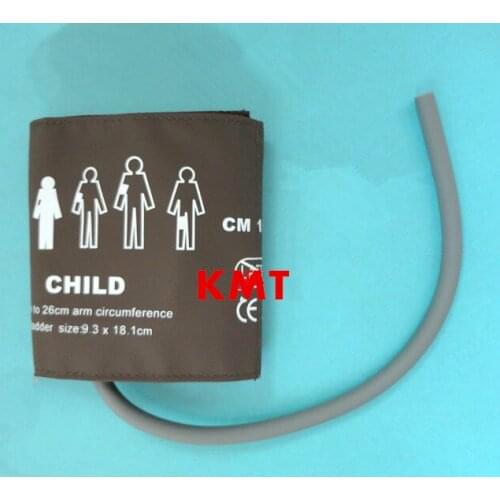 Kmtkeramed Reusable Blood Pressure Cuffs,Pediatric size,brown Single-tube, Limb cir.=18~26cm, Packaging: 1 piece/pk