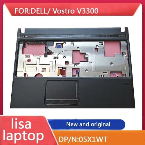 New Genuine For Dell Vostro 3300 Palmrest Touchpad WIth Fingerprint 5X1WT 05X1WT