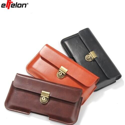 New Ultra-thin Belt Clip Case Holster for iPhone 8 7 6s PU Leather Waist Packs Mobile phone Bag for Samsung S8 Plus S8/Sony/Asus