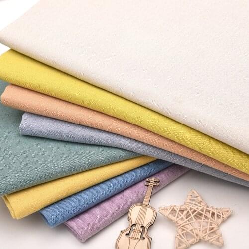 Plain Thick Linen Fabric Wear-resistant Durable Encrypted Comfortable Breathable Sofa Curtain Handmade Pillow DIY Fabrics Cloth