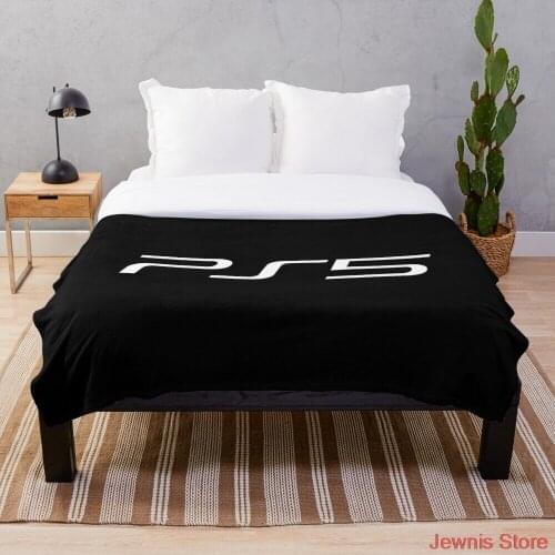 PS5 Throw Blanket Super Soft Blanket Sublimation Covered Blanket Bedding Flannel for Children Adult Bedrooms Decor