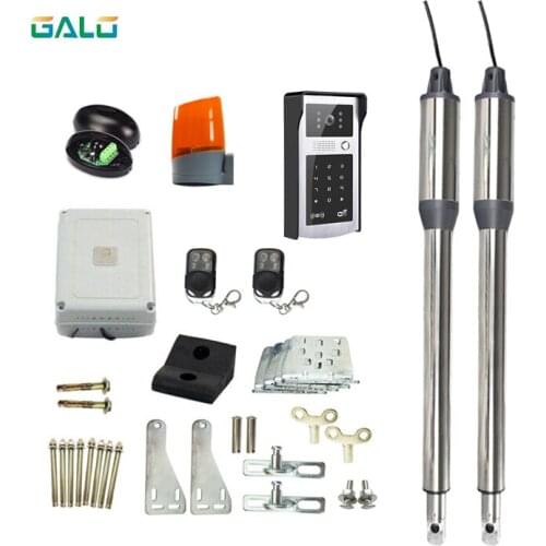 Smart APP&remote control Gates opener,Linear Actuator DC Worm Gear Automatic Swing Gates automatic Opener+wifi dooebell