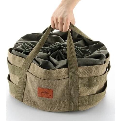 Outdoor Camping Barbecue Storage Bag Cookware Bag Outdoor Finishing Bag Oven Cotton Storage
