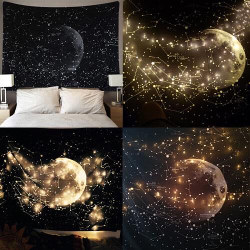 Starry Sky Tapestry Background Fabric INS Cloth Background Wall Rental Room Bedside Decoration tapestry wall hanging