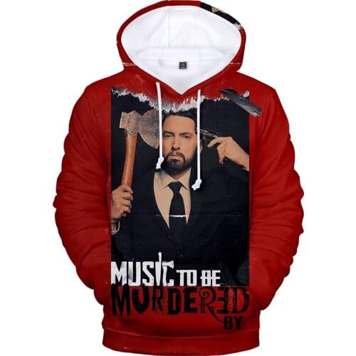 3D Printed Eminem Hoodies Long Sleeve Sweatshirts Men Womens Hoodie spring Kids Hooded black Outwear fashion pullover Oversized