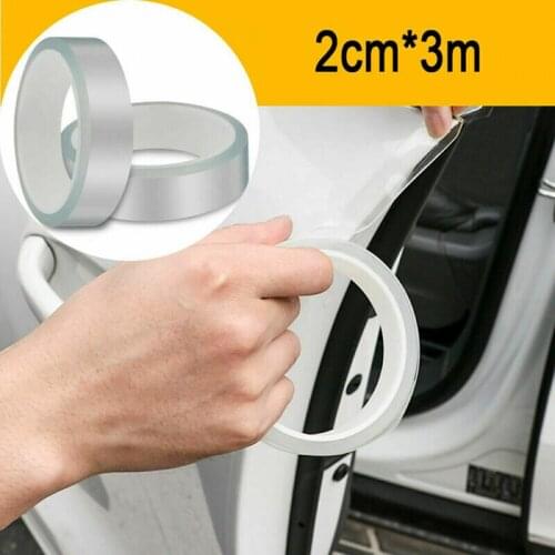 2cm*3M Universal Car Anti Collision Side Door Edge Guard Door Sill Scuff Plate Protection Sticker Strip For cars