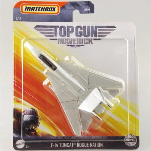 2020 Matchbox Plane F-14 TOMCAT ROGUE NATION Top Gun Maverick Metal Collection Alloy Simulation Model Planes
