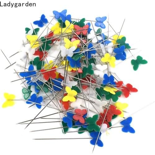 400PCS Patchwork Quilting Pins Flower Button Head Needle Sewing Marker Dressmaking Pins DIY Handmade Make Garment Accessory