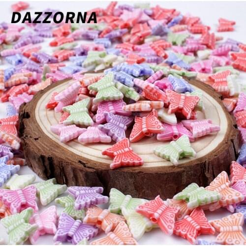 50/100/200Pcs Animal Shape Acrylic Beads Perforation Loose Beads for DIY Jewelry Making Earrings Necklace Bracelet Accessories