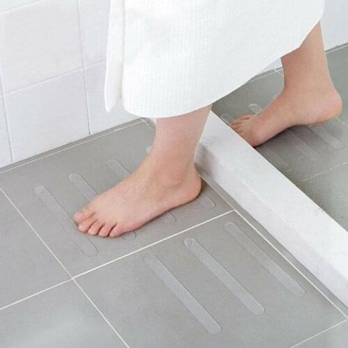 6/12/24pcs Bathroom Anti-slip Stickers Stair Steps Anti-slip Bathtub Showers Supplies Non-slip Home Transparent Stickers