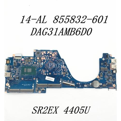 For Dell 14-AL 855832-601 855832-501 855832-001Laptop Motherboard DAG31AMB6D0 With SR2EX 4405U HM87 100% full Working well