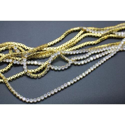 AAAA round zircon claw chain accessories earrings necklace headwear accessories