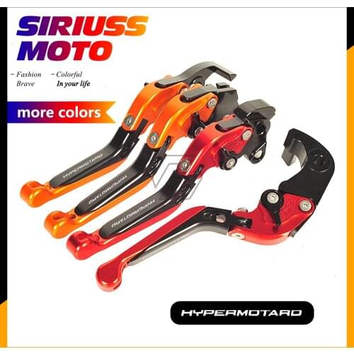 CNC Aluminum Motorcycle Foldable Lever Motorbike Brake Clutch Levers Case for Ducati HYPERMOTARD 796 2010-2012