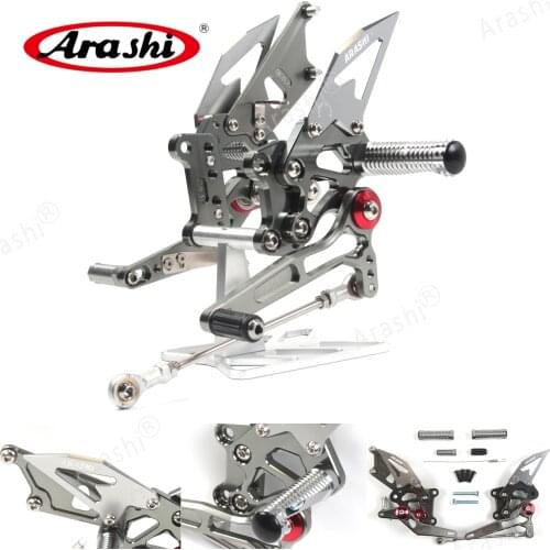Arashi NINJA 250R EX250J / EX250J SE 2008-2012 CNC Adjustable Footrest For KAWASAKI 2008 2009 2010 2011 2012 Rearset Foot Peg