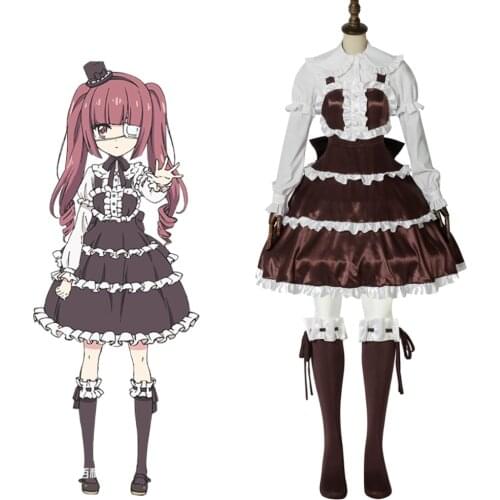 Cosplaydiy Custom Made Dropkick On My Devil ! Hanazono Yurine Lolita Dress Lovely Uniform Cosplay Costume Any Size L320