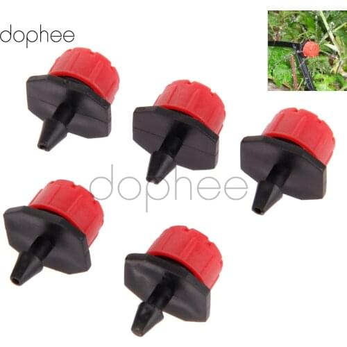 Dophee 50pcs Micro Flow Dripper Drip Head 1/4'' Hose Garden Irrigation Misting Wholesale Drop Shipping