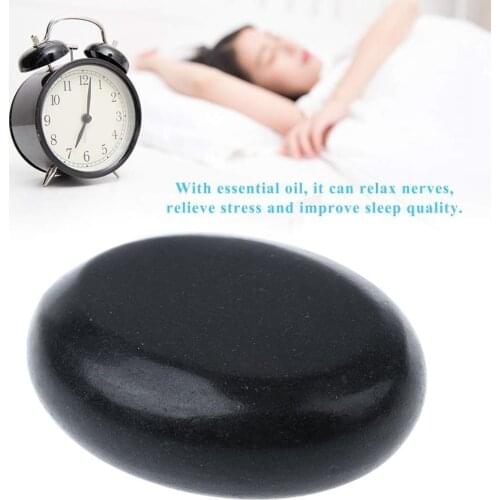 Fitness Energy Volcanic Hot Stone Relieve Back Pain SPA Care Health Massage Rock Essential Stress Oil Oval T2K8