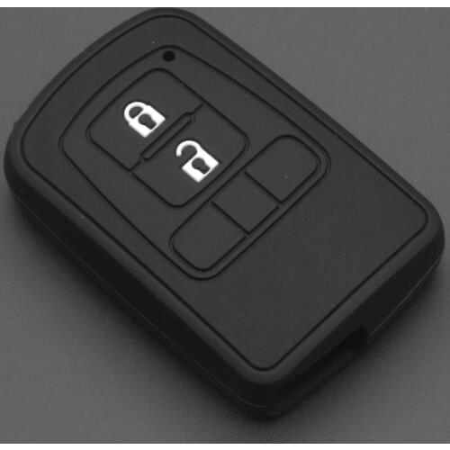 Kutery 10pcs Remote Car Key Case Silicone Protect Shell For Toyota Camry Sienna Noah Voxy Avalon Auris Crown Land Cruiser