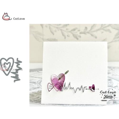 Beating Heart Love Metal Cutting Dies Stencils For DIY Scrapbooking Paper Card Decorative Craft Dies Embossing Die Cuts New 2019