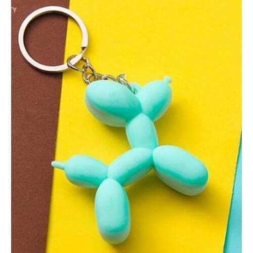 Fashion punk air bag dog key fob PU leather dog key fob is used for womens bag pendant jewelry jewelry mens car key ring key