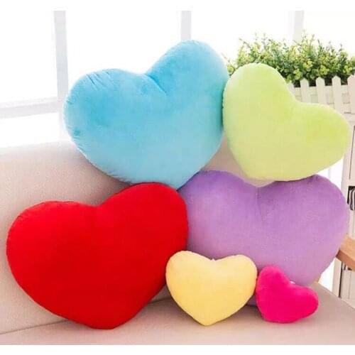 Fashion Design 20/30/40cm Heart Shape Decorative Throw Pillow PP Cotton Soft Creative Doll Lover Gift