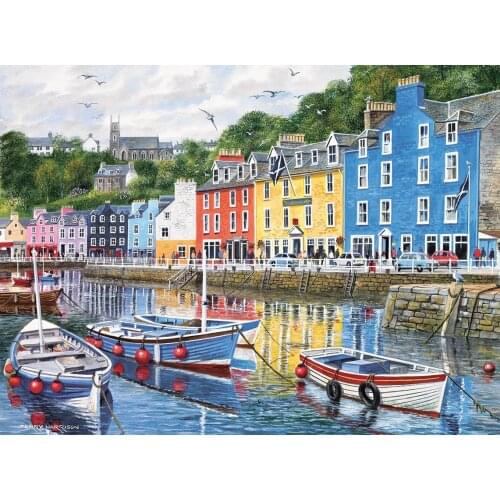 A13380 11CT/14CT/18CT/25CT/28CT oil scenery patterns Counted Cross Stitch DIY Cross Stitch Kits Embroidery Needlework Sets