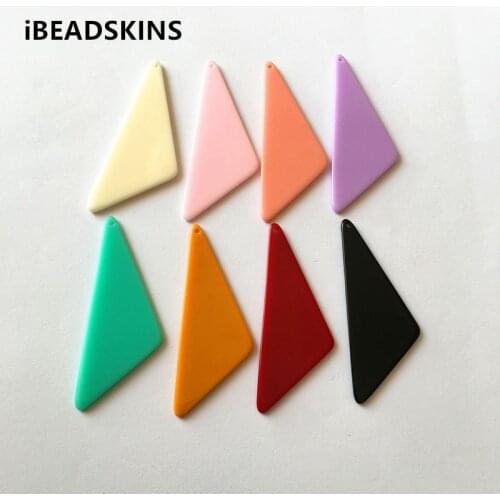 New arrival! 58x23mm100pcs/lot acrylic triangle-shape charms for stud earrings/earrings accessories/Earring parts DIY
