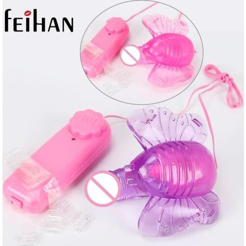 Portable Wearable Female Masturbation Butterfly Dildo Vibrator For Gay Stimulation Sexual Orgasm Anal Massager Sex Toy For Women