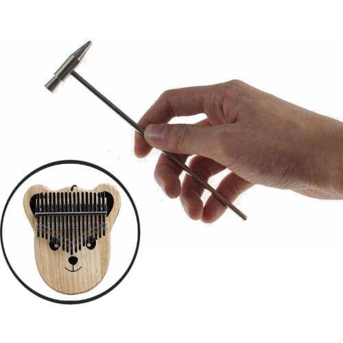 Portable Kalimba Tuning Hammer Stainless Steel Metal Tuner Hammer for Thumb Finger Piano Musical Instrument Tool