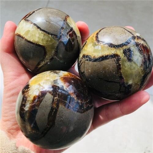 Natural rare Turtle stone quartz crystal ball home decoration natural stone cutting and polishing 1pc