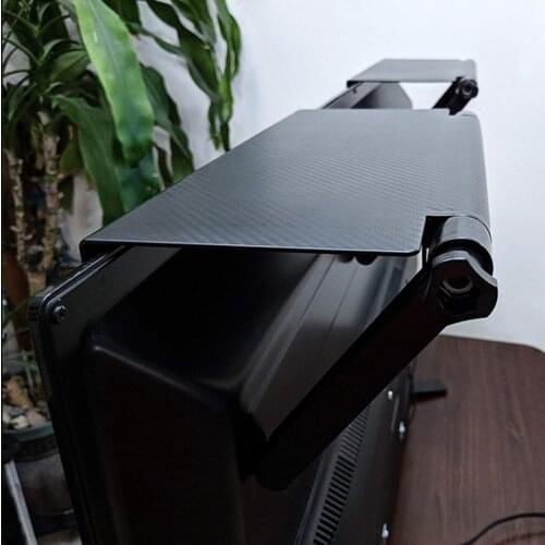 Estante de vitrina superior ajustable para Monitor de ordenador, soporte de escritorio, estante de almacenamiento para TV