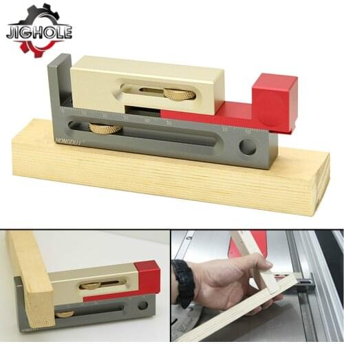 Kerfmaker Table Saw Slot Adjuster Mortise and Tenon Tool Woodworking Movable Measuring Block Table Saw Gap Gauge Slot Regulator
