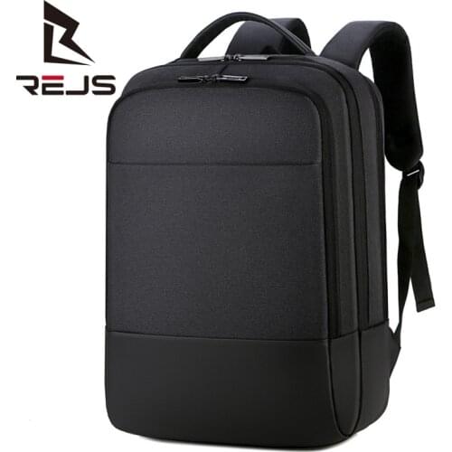 REJS LANGT Anti Theft Backpack Men Office Work Business Laptop Bag Waterproof Travel Backpack with Charging Fashion Mochila