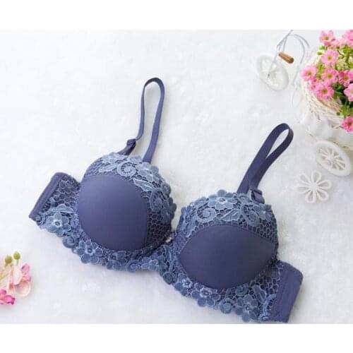Thin section thick mold cup sexy lingerie bra gather small adjustable bra big yards Buy 5 get free shipping 1313