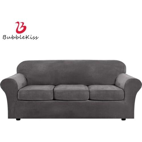 Bubble Kiss All-inclusive Sofa Cover Home Tight Wrap Resistant Elastic Furniture Protector Universal With Rest Arm Sofa Covers
